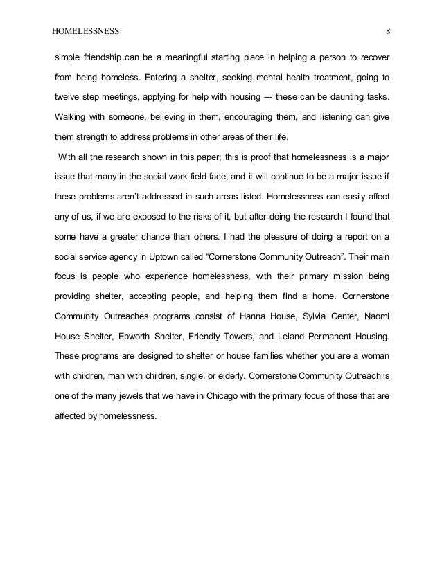 research papers on homelessness